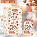 Bonsai Tree Fall Kitchen Towels Set of 2, Thanksgiving Hand Towels 18"x28", Fall Hand Towel, Pumpkin Decor for Kitchen