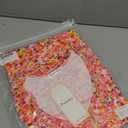 Poetsky Women's 3/4 Sleeve Tops Casual V Neck Shirts Loose Ruffle Tunic Blouses, L