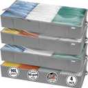 StorageExpert Closet Organizers and Storage - Maximize Space with Under Bed Storage Containers & Clothes Storage - Ideal Closet Organizer, Toy Storage Organizer & Underbed Storage (Grey, 4 Pack)