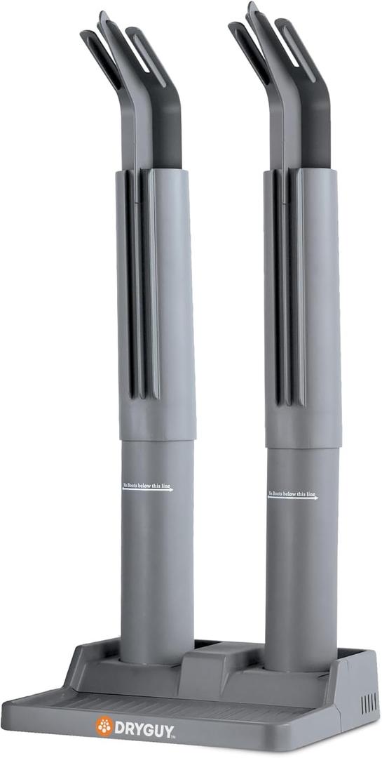 DryGuy Shoe, Boot, Garment & Gear Electric Dryer, Quick Drying for Ski, Work, Sports Equipment  Energy Efficient, Odor Eliminating Design, Home or Garage Use,2 Port, Silent Heat