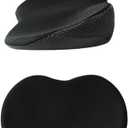 Mautoply Memory Foam Car Seat Cushion for Back Pain Relief - Lumbar Support Pillow for Driving, Office & Car Ergonomic Wedge Cushion for Short Drivers