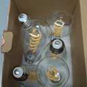 ST58 (ST19) LED Edison Bulbs 60 Watt Equivalent, CRI 80+, High Brightness Soft White 2700K Clear Glass, Dimmable Antique LED Filament Bulbs, E26 Medium Base, 6 Pack