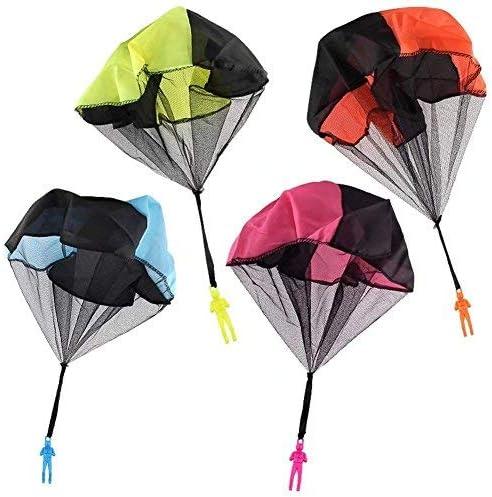Tangle Parachute Figures Hand Throw Soliders Square Outdoor Children's Flying Toys | No String