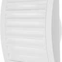 White Exhaust Hood Vent 4'' Inch with Built-in Pest Guard Screen, White, Air Vent Cover, HVAC Exhaust Vent Duct Cover, Exhaust Cap