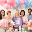 GDLYXJ Gender Reveal Art Painting Set; Creative Baby Reveal Game Props; Memorable Party Favors (boy)