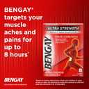 Ultra Strength Bengay Pain Relief Patches, Large Topical Analgesic Menthol Patches for Muscle & Joint Pain Due to Backaches, Minor Arthritis, Sprains, & Strains, 3.9 x 7.9 inches, 4 Count