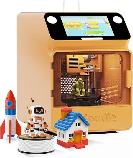 3D Printer for Kids, Safe for Children, Toy 3D Printer, STEM Learning Mate, Wi-Fi & App Control, Weekly Update Toy Library, Touch Screen, Mini Size, Easy Setting/One Click to Print