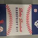 Circa Print Baby Baseball Handprint Ornament Kit, Ink Pad for Hand and Footprints - Unique Keepsake for Dads, Shower Present for Moms, Newborn Gift