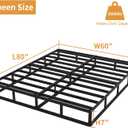 OSASET Queen Box Spring, 7 Inch Box Spring for Queen Bed, 3000 lbs Heavy Duty Metal Frame Mattress Foundation with Fabric Cover, Easy Assembly-Noise Free