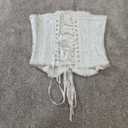 White Brocade Bustier Corset Sexy Glam Coquette Fairycore, 6XL