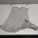 Avidlove Lingerie for Women Sexy Nightgown Modal Nightwear Side Slit Babydoll Chemise Spaghetti Strap nighties (Medium, Grey)