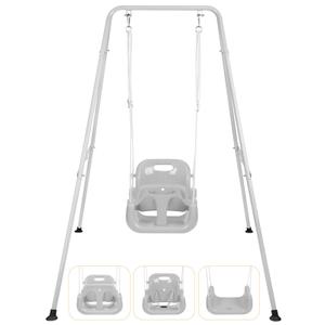 3-in-1 Toddler Swing, Foldable Indoor & Outdoor Baby Swing