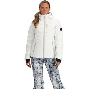 Obermeyer Womens Cosima Down Ski Jacket, 550-fill Duck Insulation, Waterproof for Snow and Skiing (8, White)