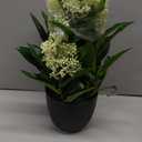 Briful Artificial Skimmia Flower Stems 3PACK 25.6in Tall Faux Floral Branches Fake Plant Picks for Vase Floral Arrangement Home Wedding Centerpiece Decor (Dark Green)