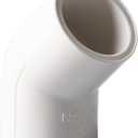 Rainbow Dream 1 1/2 Inch 45 Degree PVC Pipe Elbow - 6 Packs, White