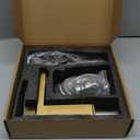 KENES Brushed Gold Bathroom Faucets, Modern Single Hole Lavatory Vanity Faucet, Single Handle Bathroom Sink Faucet Gold, with Pop Up Drain & Water Supply Hoses LJ-9031-4 (Short)