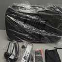 Vibration Plate Exercise Machine, 130 Levels Full Body Workout Vibrating Plate for Lymphatic Drainage Weight Loss, 450 Lbs Capacity Shake Platform with Resistance Bands Bluetooth for Women Men (Large)