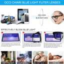 OCCI CHIARI 1.25 Bifocal Reading Glasses Women Blue Light Blocking Oversized Readers 1.0 1.25 1.5 1.75 2.0 2.25 2.5 2.75 3.0 3.5(Black,1.25)
