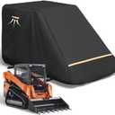 Skid Steer Cover, Heavy Duty Oxford with Air Vents & Reflective Strips, Skid Steer Loader Cover Compatible with Kubota,Bobcat, New Holland,John Deere,Caterpillar (with Cockpit (only Cover))