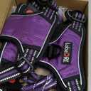 No Pull Dog Harness Adjustable Reflective Oxford Easy Control Medium Large Dog Harness with A Free Heavy Duty 5ft Dog Leash