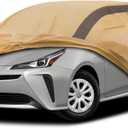 Prius Car Cover Waterproof All Weather Compatible with Toyota Prius 2004-2024, Outdoor Heavy Duty Anti-UV Car Covers Rain Sun Snow Protection with Zipper and Windproof Buckle