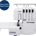 Brother ST4031HD Serger, Strong & Tough Serger, 1,300 Stitches Per Minute, Durable Metal Frame Overlock Machine, Large Extension Table, 3 Included Accessory Feet, 12.99 x 14.37 x 17.01 in., White