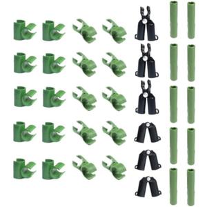 36 Pieces Adjustable Plant Trellis Connector Clip Plastic Plant Connector Stakes Garden Plastic Connector Connecting Joint Buckle Clip 16mm