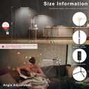 Led Floor Lamp for Eyelash Extensions Standing light Floor Lamps for Office Standing Lamp Brightness Eyelash Lamp Tattoo Light Eye Caring Reading Lamp for Bedroom Makeup Light Lash Light Extension