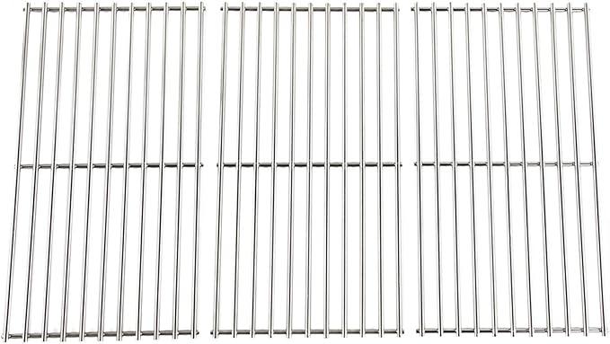 PETKAO 16 1/4 inch Grill Grates for Dyna Glo DGF510SBP DGF510SSP DGF510SSP-D Replacement Parts, Cooking Grates for Backyard BY13-101-001-13, Uniflame GBC1059WB GBC1059WE-C, BHG BH14-101-099-01,3PCS