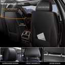 DISUTOGO Full Seat Covers Set for Subaru Crosstrek 2016-2025 2026 | Form-Fit Design | Waterproof Durable & Easy Clean Leather | Airbag Safe | Black 5-Seater