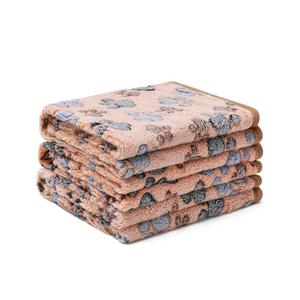 1 Pack Blanket Super Soft Fluffy Premium Fleece Pet Blanket Flannel Throw for Dog Puppy Cat Paw Brown Small(23x16 inch)