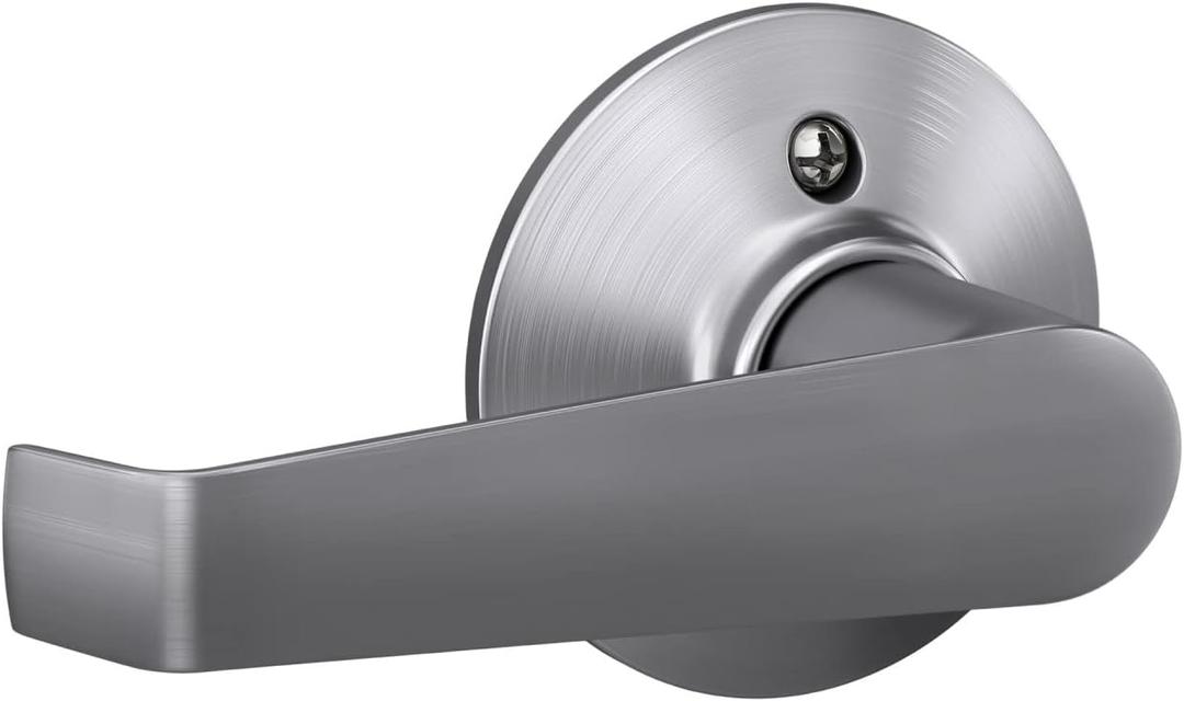 Schlage F170 ELA 626 Elan Door Lever, One Sided Non-Turning Dummy Door Handle, Satin Chrome