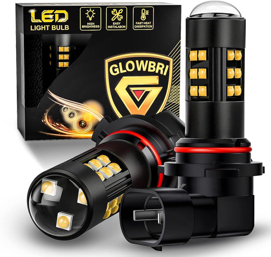 Warm White 9006 HB4 LED Fog Light Bulbs Car Running Board Light Bulbs | 360° Illuminating Fog Bulbs,6500K White Light, 600% Brightness Boost, Plug and Play,2PCS