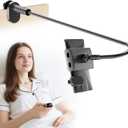 Kefotic Gooseneck Tablet Holder for Kindle Reading in Bed with Page Turner Remote, Hands Free Desk Bedside Lazy Arm Stand for Kindle Accessories, Gifts for Readers