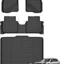 ANBINGO Floor Mats & Cargo Liner for 2023 2024 2025 2026 CRV (Not Hybrid) for CR-V LX/EX/EX-L, All Weather Protection TPE Automotive Floor Liners (Cargo Tray in Lowest Position)