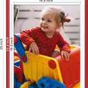 eletecpro 18x24 Picture Frame, Display Photo 16x20 with Mat or 18x24 Without Mat, Red Poster Frames Made of Engineered Wood and Acrylic Cover, Ready for Gallery Wall Horizontal or Vertical Display