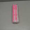 Set of 12 Bow-Printed Taper Candles 10 Inch - Smokeless, Dripless, Long Burn Time, White & Pink Decorative Candles for Wedding, Birthday, Dinner, Holiday Decor & Romantic Gifts