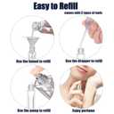 Lil Ray 10ml Perfume Atomizer for Men & Women. Refillable Glass Spray Bottle. Portable Fragrance Bottle for Travel,Party (6PCS,Silver)