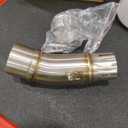 Motorcycle Exhaust Mid Pipe, Muffler Adapter Connect Pipe 2017-2022