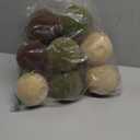 Senjie 18 PCS Velvet Ornaments Balls Sets for Christmas Tree 3.15inch Multicolor Flocked Christmas Balls Assortment for Xmas Tree Holiday Decor (Brown,Green and Khaki Each 6pcs)