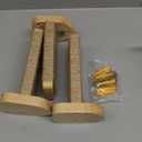 3pcs Cat Wall Steps, Climbing Mounted Furniture, Shelves With Hemp Rope Covered, Solid Wood Ladder for Playing and Climbing (Standard-Wood)