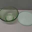 Pyrex Sculpted Tinted 6-Piece Glass Mixing Bowl Set with Airtight Plastic Lids, 1.3qt Amber/2.3qt Green/4.5qt Blue