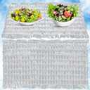 Reallnaive Reusable Freezable Ice Mat Sheets for Coolers Flexible Ice Packs for Food Trays, Cheese Boards, Deli Meats, Veggie Plates, Sushi, Party Platters