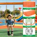SELEWARE Orange High Back Full Bucket Toddler Swing and Kids Swing Seat