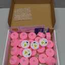 LANKER 24 Pack LED Tea Lights Candles, Steady Pink Flameless Tealights, Long Lasting Battery Operated Fake Candles, Decoration for Wedding, Halloween and Christmas (Pink - 24pcs)