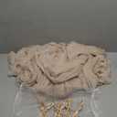 Ling's moment 6-Pack 10ft Nude Sheer Chiffon-Like Table Runner with Silver Sparkle Table Decor for Wedding Rustic Boho Shower Party(Nude, Set of 6)