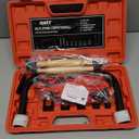 Orion Motor Tech Valve Spring Compressor, 10pcs Valve Spring Removal Tool with Solid C Clamp, 5pcs Collet Pusher Adapters for Motorcycle, ATV, Car, Small Engine Vehicle Equipment (Red)