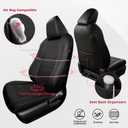 FREESOO Custom Fit RAV4 Seat Covers for Toyota RAV 4 2025-2019 (Hybrid/Prime/PHEV) XSE SE, Faux Leather, 4Layer Waterproof, F/R Headrest, Airbag Deployment Compatible, Durable, Luxury, Black Full Set