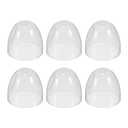 Toyvian Milk Bottle Caps Replacement, 6 Pcs Clear Plastic Feeding Bottles Lids Replacement, The Bottom Diameter is Approximately 6.2cm