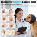Dog Ear Muffs for Noise Protection - Anti-Anxiety Relief Calming Hoodie, ThunderShirt Alternative for Thunder & Fireworks, Water-Resistant & Warm Winter Dog Headwrap (Small)